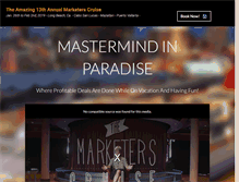Tablet Screenshot of marketerscruise.com